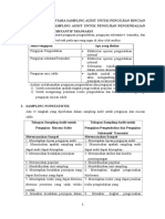 SAMPLING AUDIT UNTUK PENGUJIAN RINCI SALDO + Penjelasan - Kasus