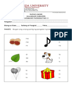 Kinder Lagumang Pagsusulit Blg. 2