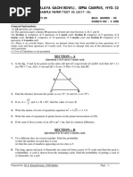 Maths Class X Sample Paper Test 05 For Board Exam 2018