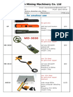 Detectors Price List