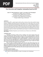 Fire Detection and Irrigation Automation Based On IOT