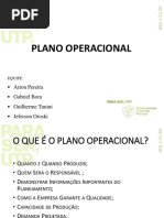 Plano Operacional