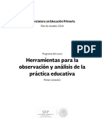 Herramientas para La Observación y Análisis de La Practica Docente PDF