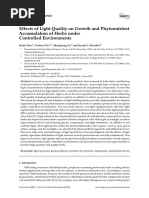 Effects of Light Quality On Growth and Phytonutrient Accumulation of Herbs Under Controlled Environments