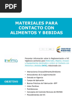 6 Reglamentacion e IVC de Materiales para Contacto Con Alimentos