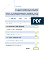 Rosenberg Self-Esteem Scale