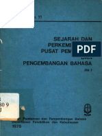 Sejarah Dan Perkembangan Pusat Pembinaan Dan Pengembangan Bahasa Jilid 2 PDF