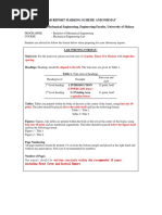 Lab Report Marking Scheme