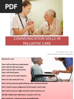 Communication in Palliative Care