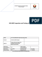 VES-5097 Inspection and Testing of Valves