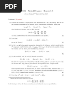 SPA5304 Physical Dynamics Homework 9: (20 Marks)