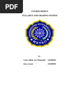 The Definition of Syllabus and Grading System