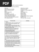 Demonstrate Beginning Skills in Parenteral Medication