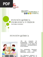 Función Química Inorgánica y Óxidos Métalicos