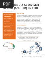 Splitters - Aplicaciones en FTTH-Eduardo Tommy Lopez Pastor