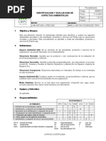 Identificación y Evaluación de Aspectos Ambientales