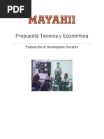 Ficha Evaluación Al Desempeño Docentes SPD Mayahii