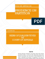 Jurisprudence On Partition