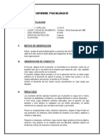 Informe Psicologico