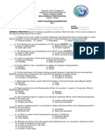 1st Periodial Exam Pe & Health Grade 7