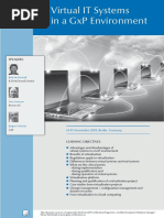 ECA Virtual IT Systems in A GXP Environment
