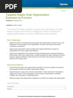 Gartner Article - Targeted Supply Chain Segmentation Examples by Function