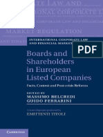 Boards and Shareholders in European Listed Companies PDF