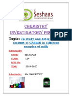 Chemistry Investigatory Project: Topic