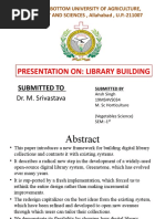 Presentation On: Library Building: Submitted To