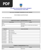 GEC Thrissur KTU Results B.Tech S1 (S) Exam July 2019