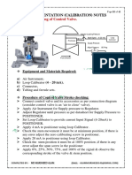 CALIBRATION (Control Valve) PDF