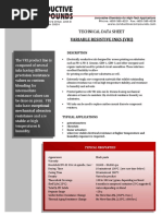 Variable Resistive Inks (Vri) : Technical Data Sheet