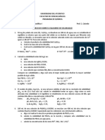 Ejerciciios Sobre El Equilibrio de Solubilidad (Recopilación - 2014 - 2)