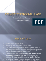 Constitutional Principles: The Rule of Law