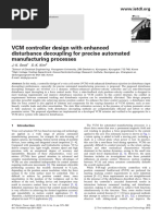 VCM Controller Design With Enhanced Disturbance Decoupling For Precise Automated Manufacturing Processes