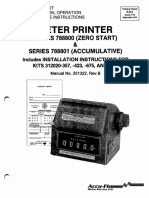 Meter Printer: Series 788800 (Zero Start)