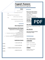 Blue Resume For Mechanical Technician-WPS Office