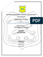 Stock Market Analysis and Prediction: Jabalpur Engineering College, Jabalpur (M.P.)