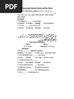 Choosing Correct Form of The Verb