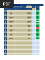 Employee Attendance Sheet