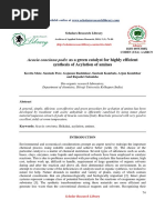 Acacia Concinna Pods As A Green Catalyst For Highly Efficient Synthesis of Acylation of Amines