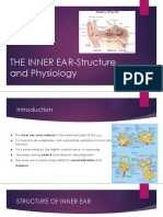 THE INNER EAR-Structure and Physiology: Presented By: Aksheen Malhotra 1DS17ML002