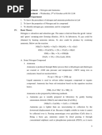 Praktikum Anorganik Nitrogen Dan Ammonia