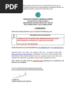 Hindustan Organic Chemicals Limited: Single Bid