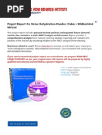 Project Report On Onion Dehydration-Powder, Flakes / Kibbled and Minced (Onion Products Garlic Powder)