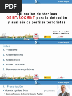 Aplicacion de Tecnicas OSINT y SOCMINT para Perfiles Terroristas