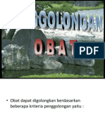 Penggolongan Obat