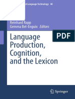 Language Production Cognition 