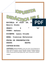 Propuesta Cs Naturales 4º