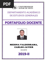 Caratula Portafolio Docente